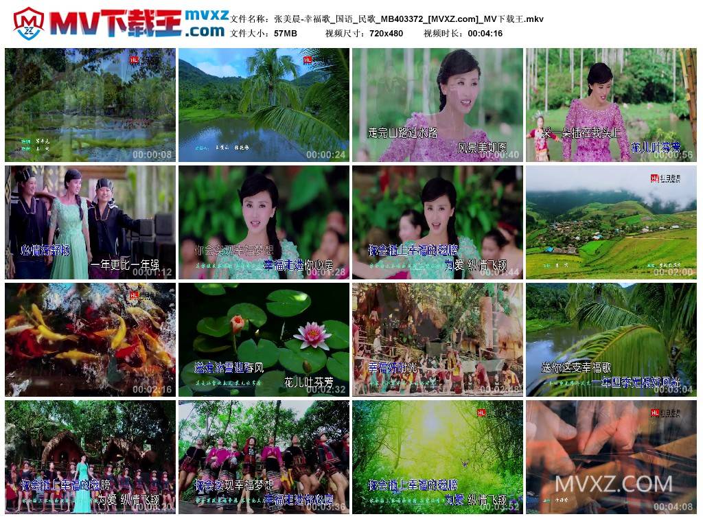 张美晨-幸福歌_国语_民歌_MB403372